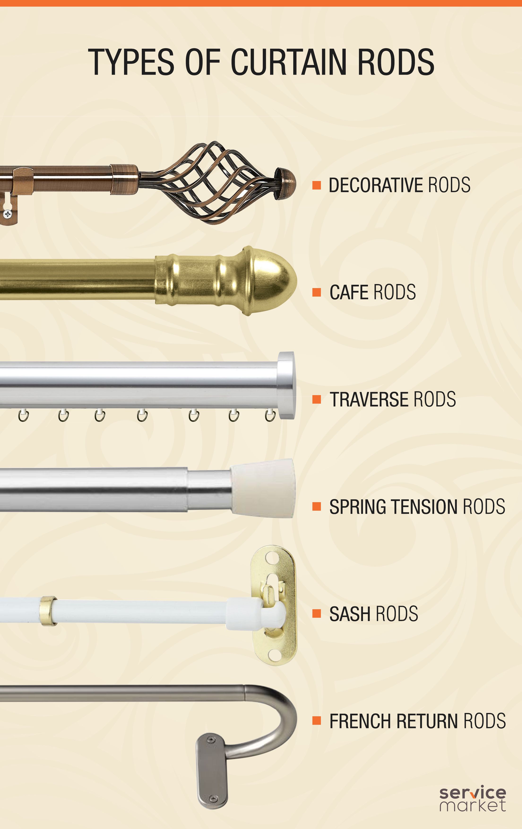 Types Of Curtain Rods The Home Project ServiceMarket